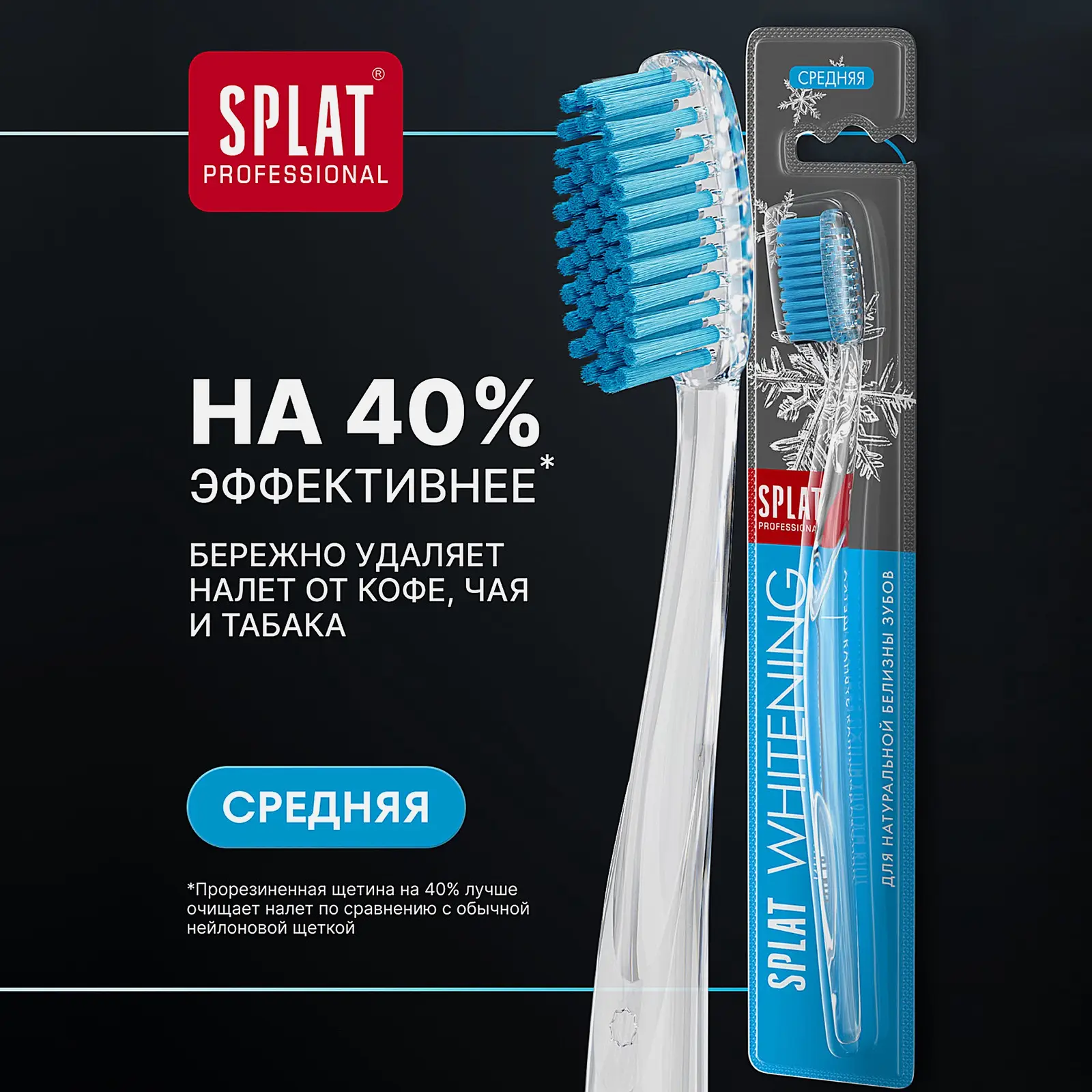 Зубная щетка Splat Professional Whitening средней жесткости в ассортименте - фото 5
