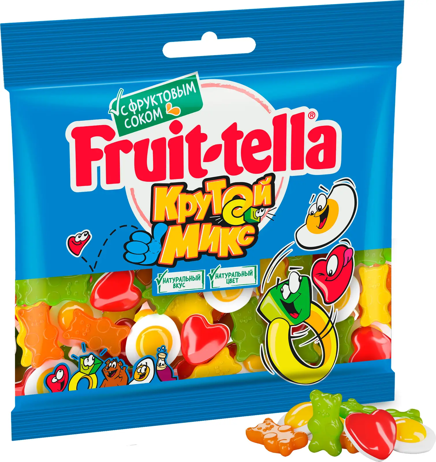 Изображение товара Мармелад жевательный Крутой микс Fruittella 150г