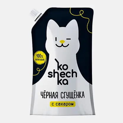 Молочный продукт Черная сгущенка Koshechka 6% 270г