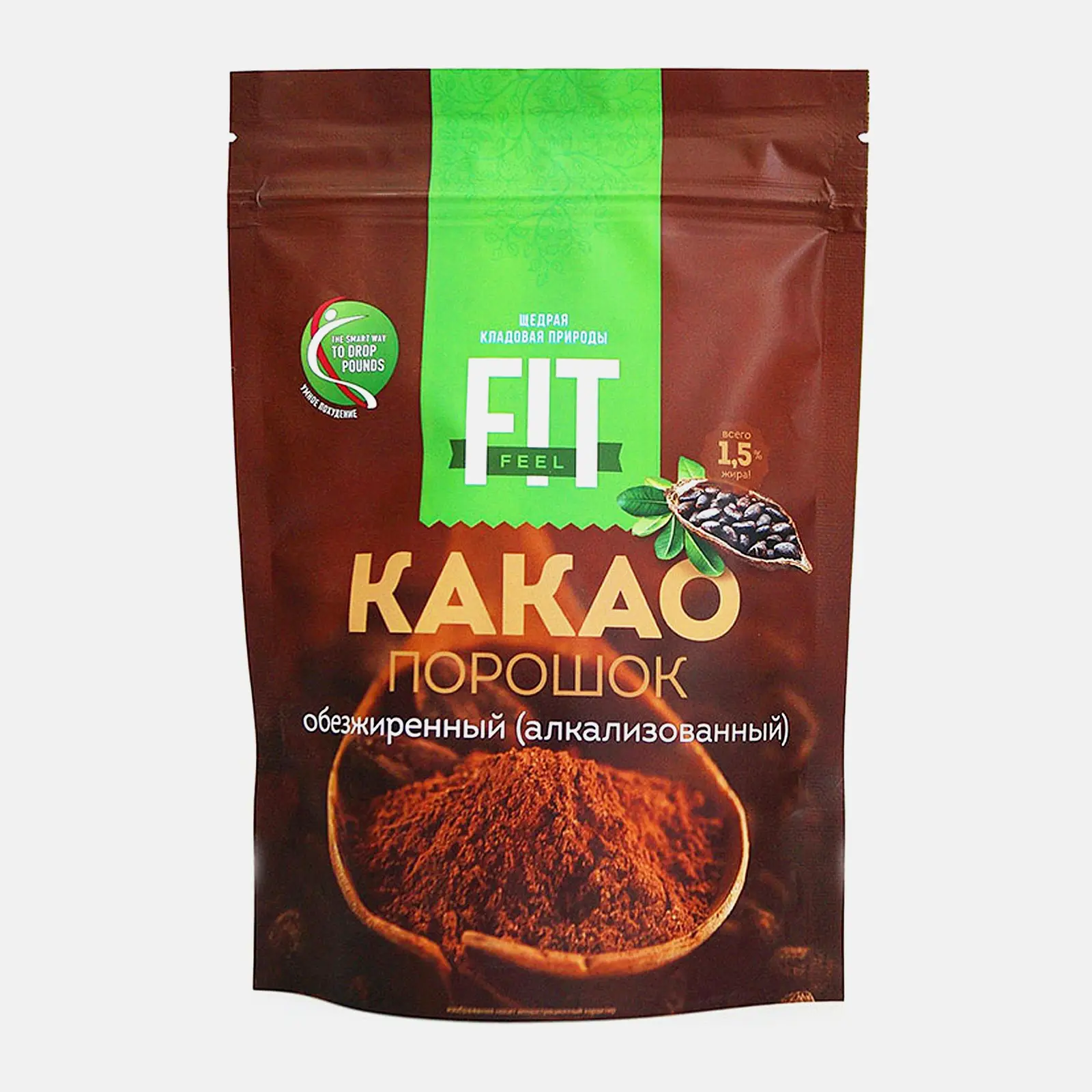 Какао обезжиренный Fitfeel 150г