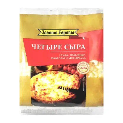 Изображение товара Сыр тертый 4 сыра Золото Европы 45% 150г