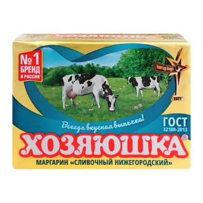 Изображение товара Маргарин Хозяюшка Сливочный Нижегородский 60% 200г