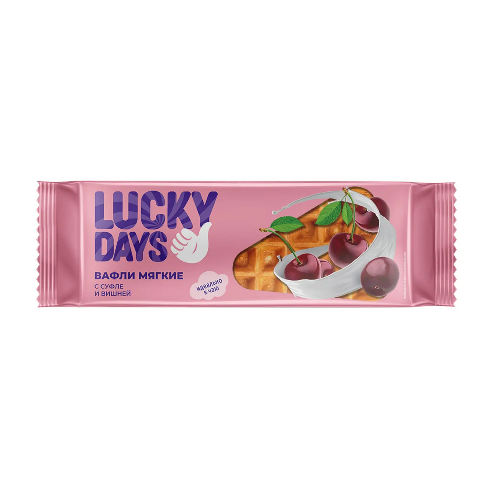 Изображение товара Мягкий десерт с вишневой начинкой Lucky Days 144г - фруктовое лакомство в удобной упаковке