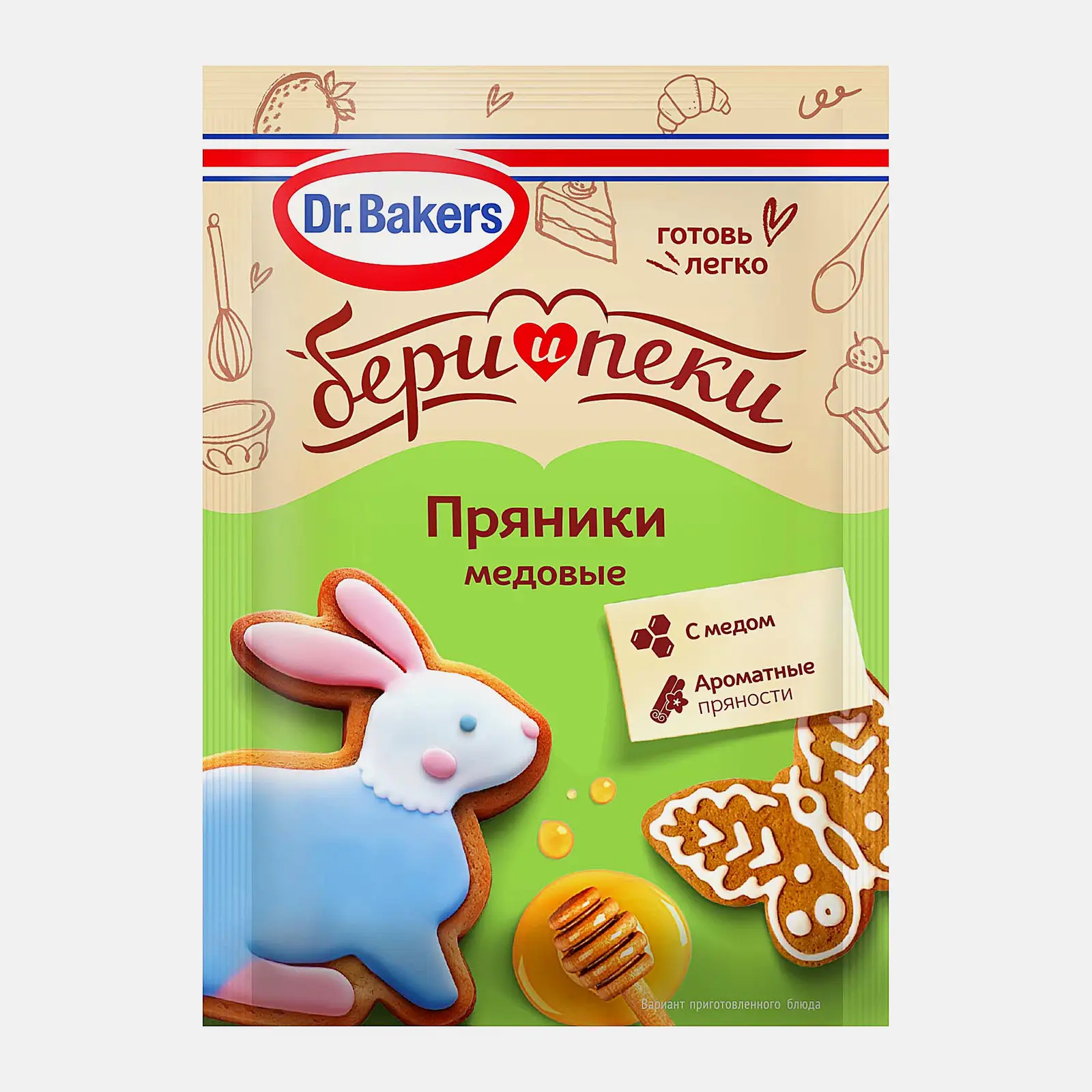 Смесь Медовые пряники Dr. Bakers 11г Смесь Медовые пряники Dr. Bakers 11г
