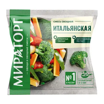 Изображение товара Итальянская смесь Мираторг быстрозамороженная 400г
