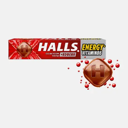 Леденцы Кола Halls 25г