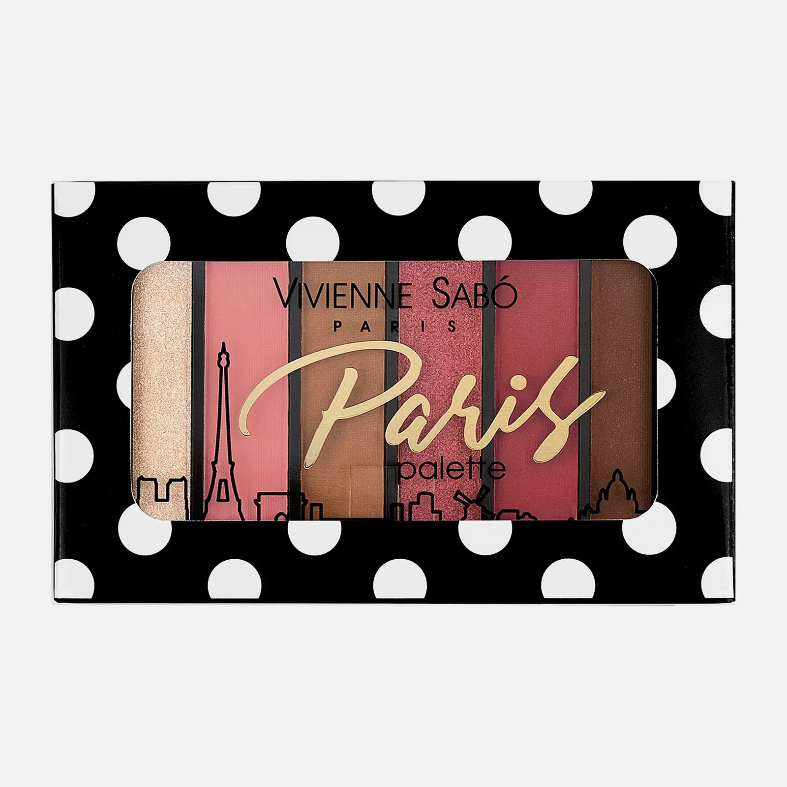 Тени для век Vivienne Sabo Paris 6 цветов тон 04