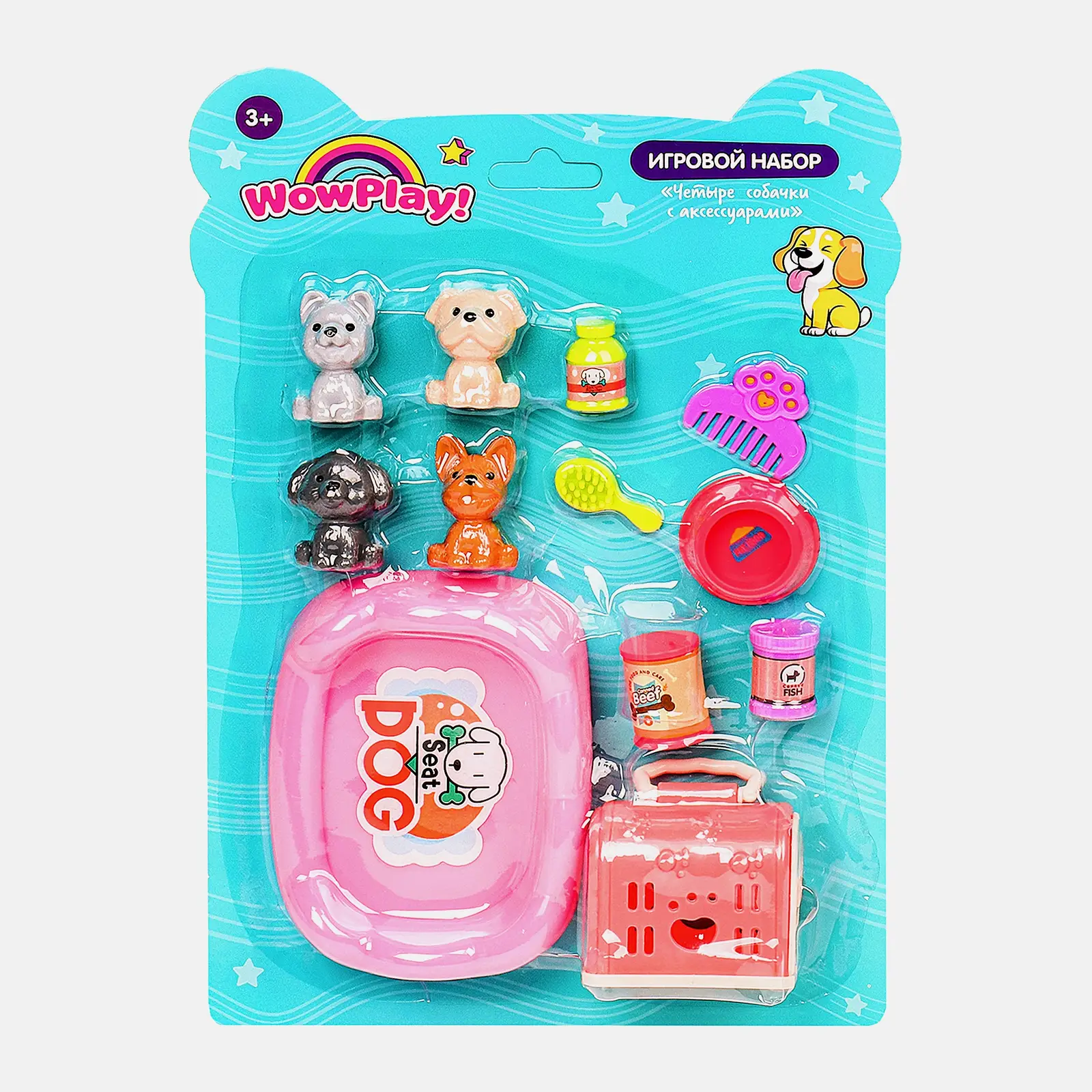 Изображение товара Игровой набор 4 собачки с аксессуарами D172239 в ассортименте