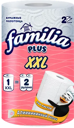 Изображение товара Бумажные полотенца Familia 1 рулон 2 слоя