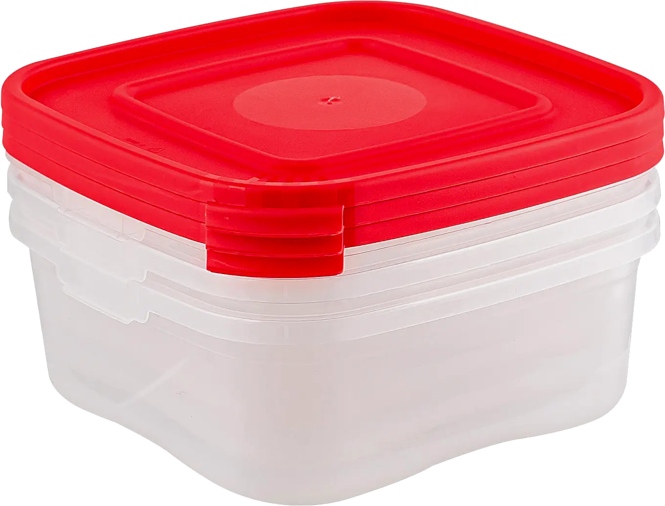 Изображение товара Набор контейнеров для СВЧ Полимербыт Каскад 1.4л 3 шт квадратные