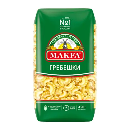 Изображение товара Макароны Makfa Петушиные гребешки 450г