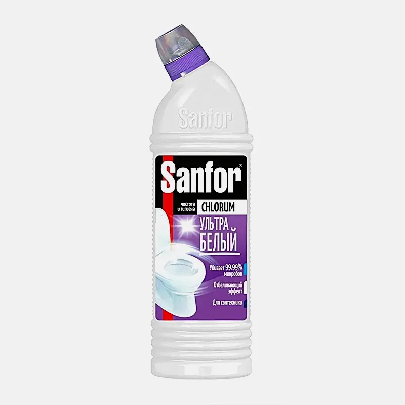 Средства для сантехники Sanfor Chlorum ультра белый 750мл