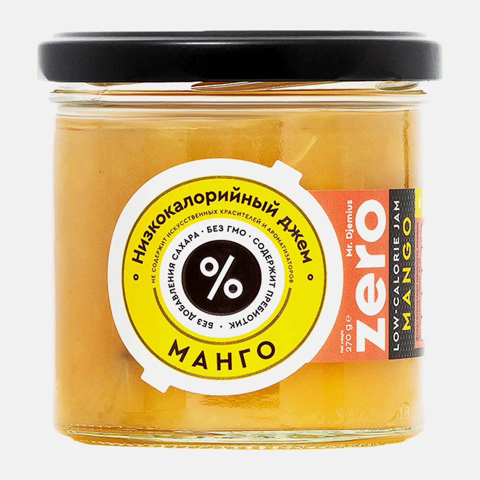Изображение товара Низкокалорийный манговый джем Mr Djemius Zero 270 г натуральный диетический фруктовый джем
