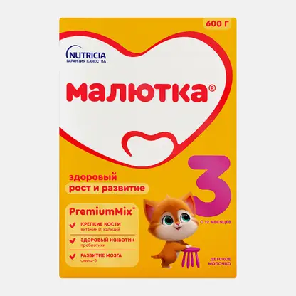 Смесь сухая Малютка 3 молочная 600г