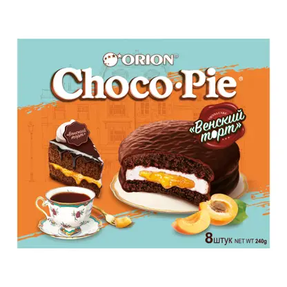 Изображение товара Пирожное бисквитное Венский торт Choco Pie 240г