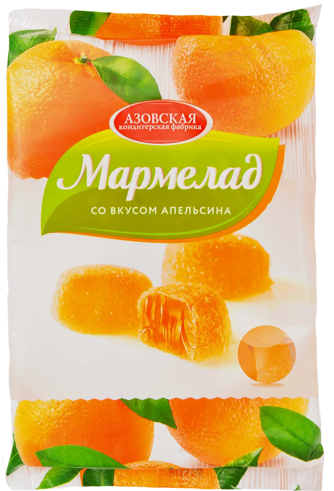 Мармелад Апельсин Азовская КФ 300г - фото 2 Мармелад Апельсин Азовская КФ 300г - фото 2