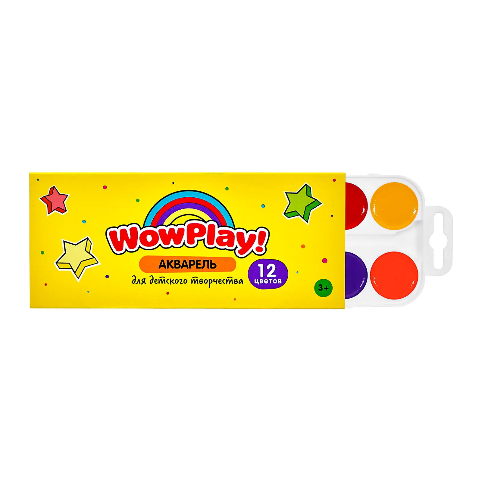 Акварель Wow Play медовая 12 цветов