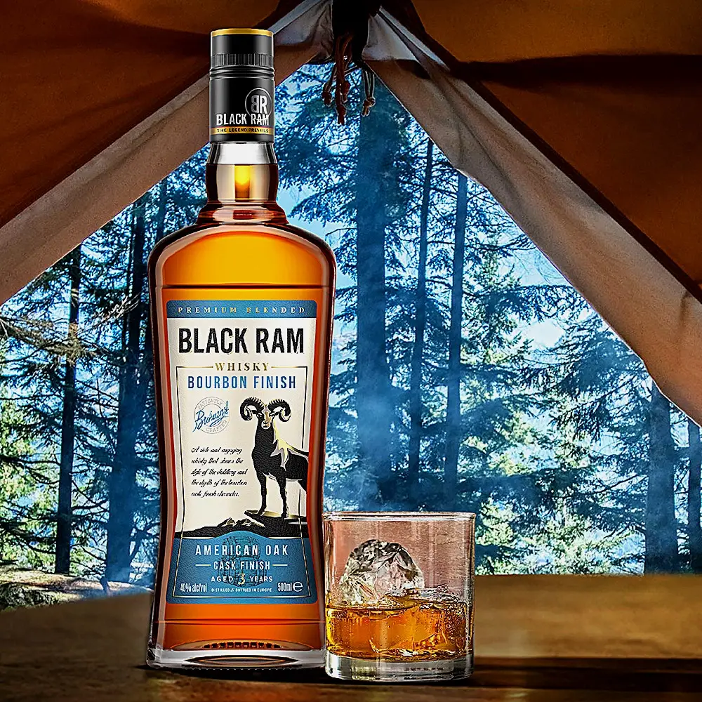 Виски Black Ram Bourbon Finish 3 года купажированный 40% 500мл - фото 2 Виски Black Ram Bourbon Finish 3 года купажированный 40% 500мл - фото 2
