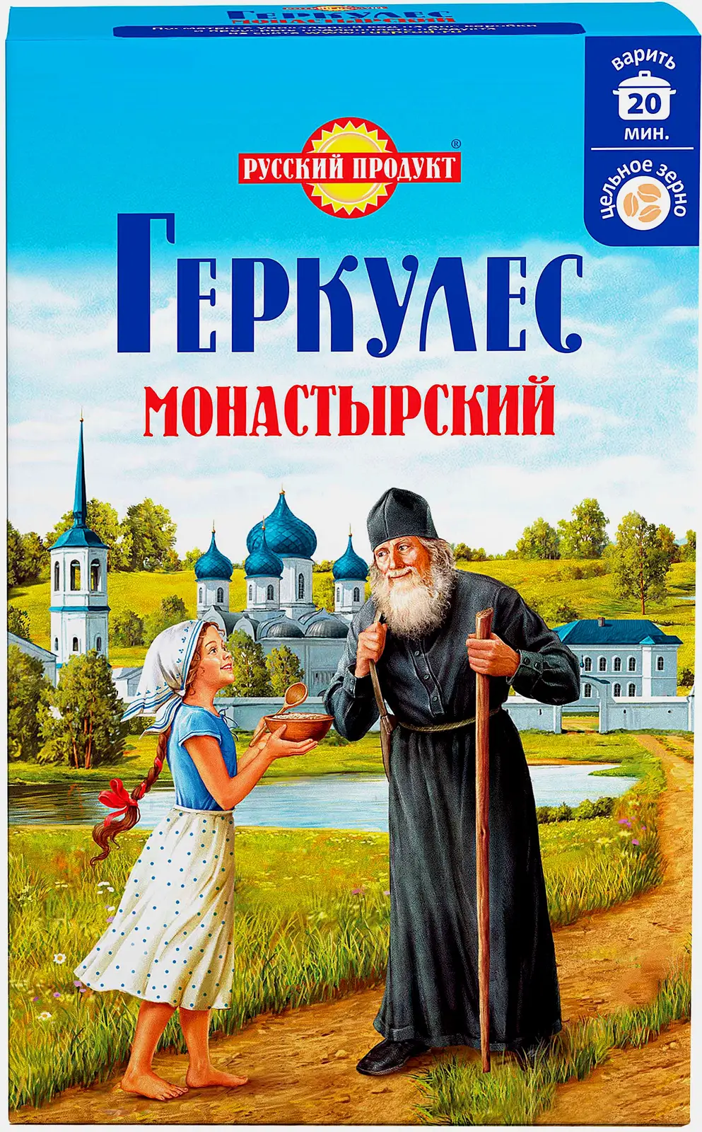 Изображение товара Овсяные хлопья Геркулес Монастырский 500г натуральный здоровый завтрак