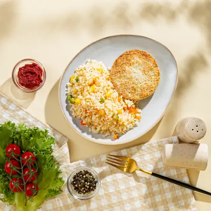 Изображение товара Рыбная котлета с рисом М Кухня 250г