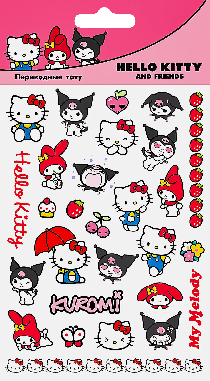 Наклейки-тату Приор Груп переводные детские 11*20см 6г в ассортименте