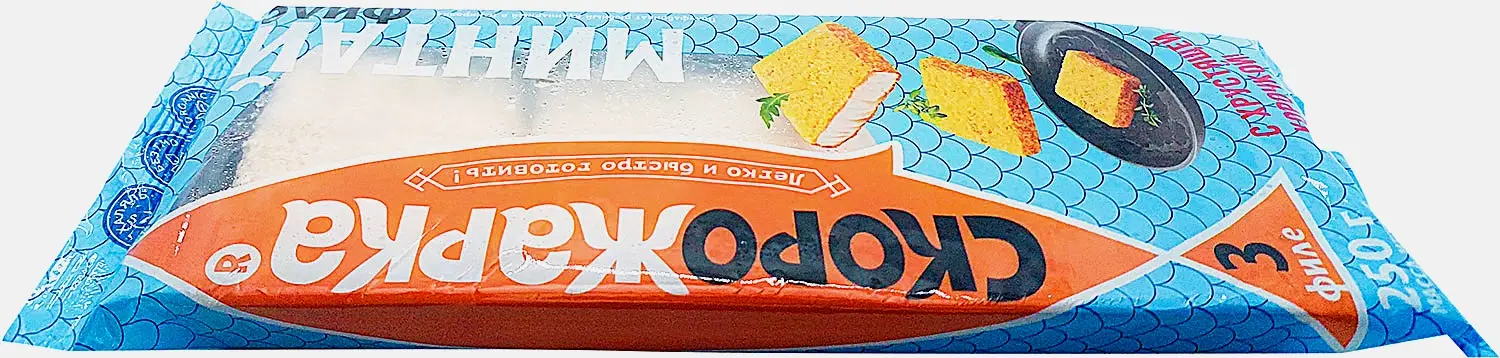 Изображение товара Филе минтая Скорожарка в панировке 250г — вкусное и быстрое блюдо
