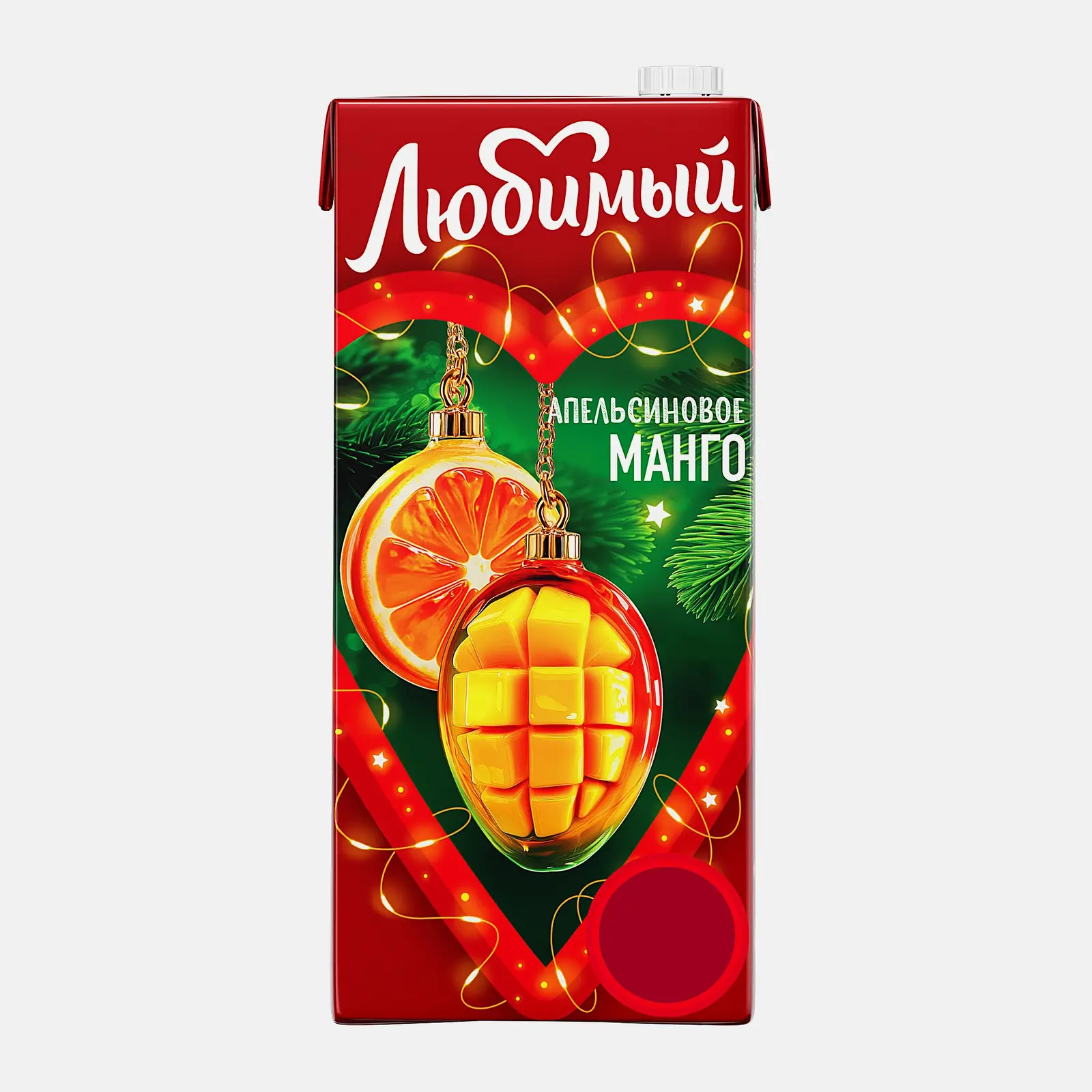 Изображение товара Любимый Апельсиновое манго 1.93л - фруктовый сок с манго и апельсином