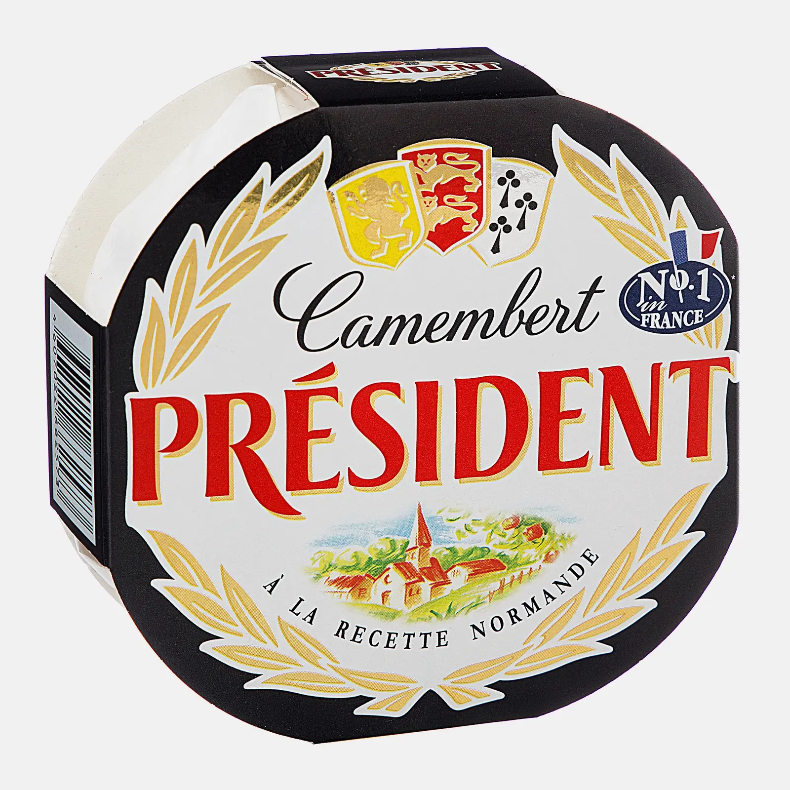 Изображение товара Сыр President Камамбер с белой плесенью 125г мягкий сыр высокого качества