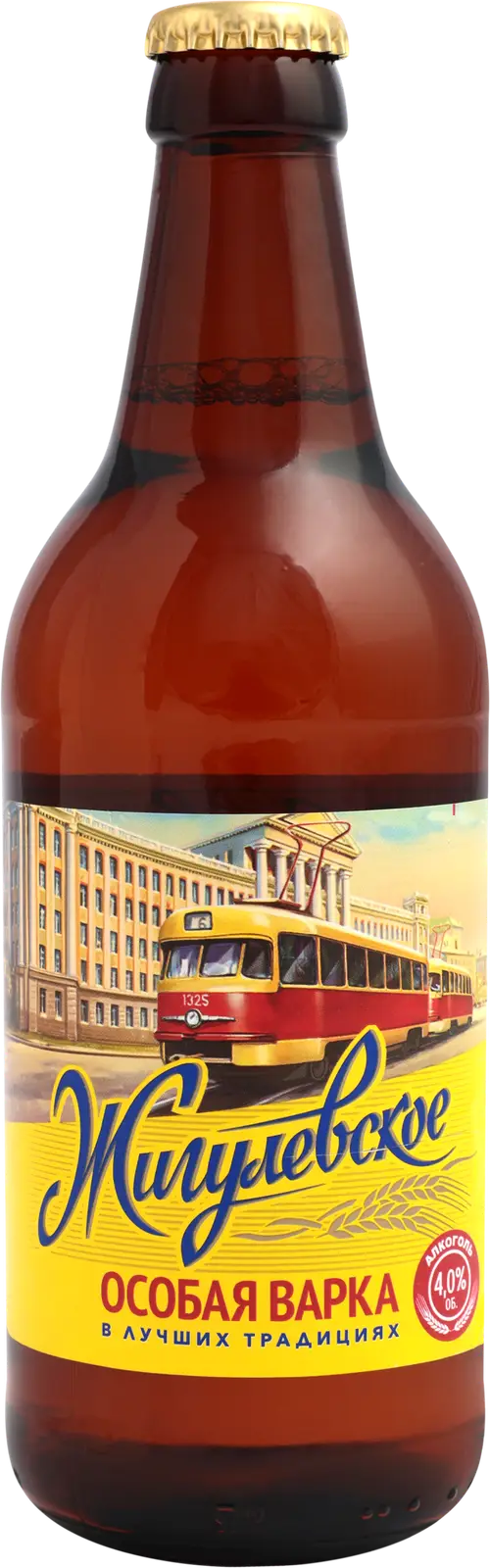 Изображение товара Пиво Жигулевское светлое фильтрованное пастеризованное 4% 440мл