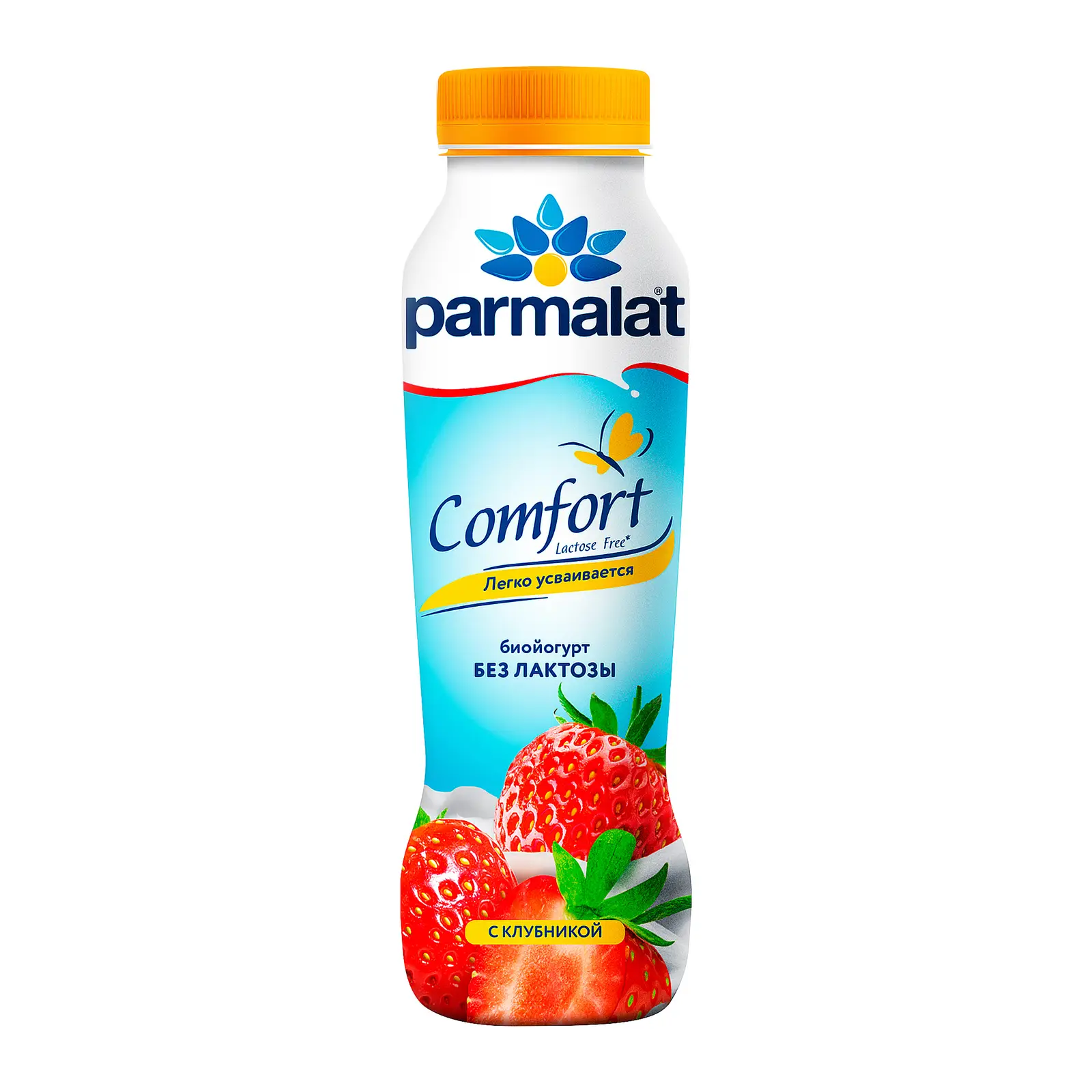 Изображение товара Биойогурт Parmalat Comfort Клубника 1.5% 290г безлактозный