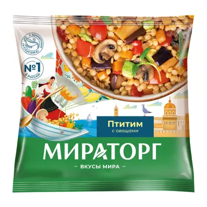 Изображение товара Птитим с овощами Мираторг 400г