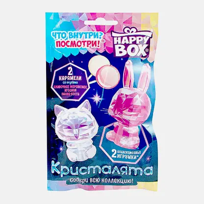 Карамель Happy Box Кристалята с игрушкой 20г