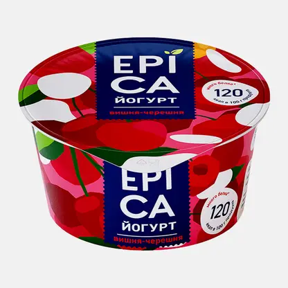 Йогурт Epica с вишней и черешней 4.8% 130г