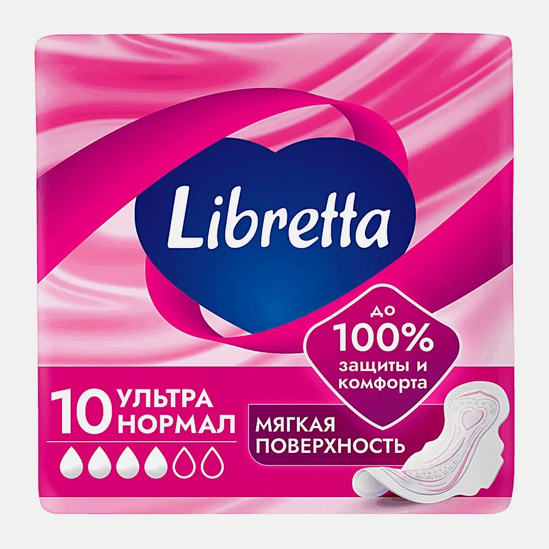 Прокладки с мягой поверхностью Normal Ultra Libretta 10шт Прокладки с мягой поверхностью Normal Ultra Libretta 10шт