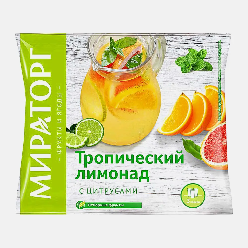 Фруктовая смесь Тропический лимонад замороженная Мираторг 300г