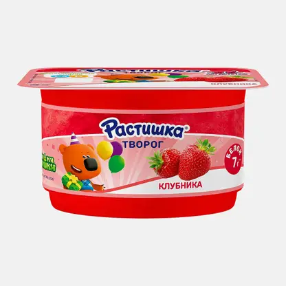 Творог клубника Растишка 3.5% 110г