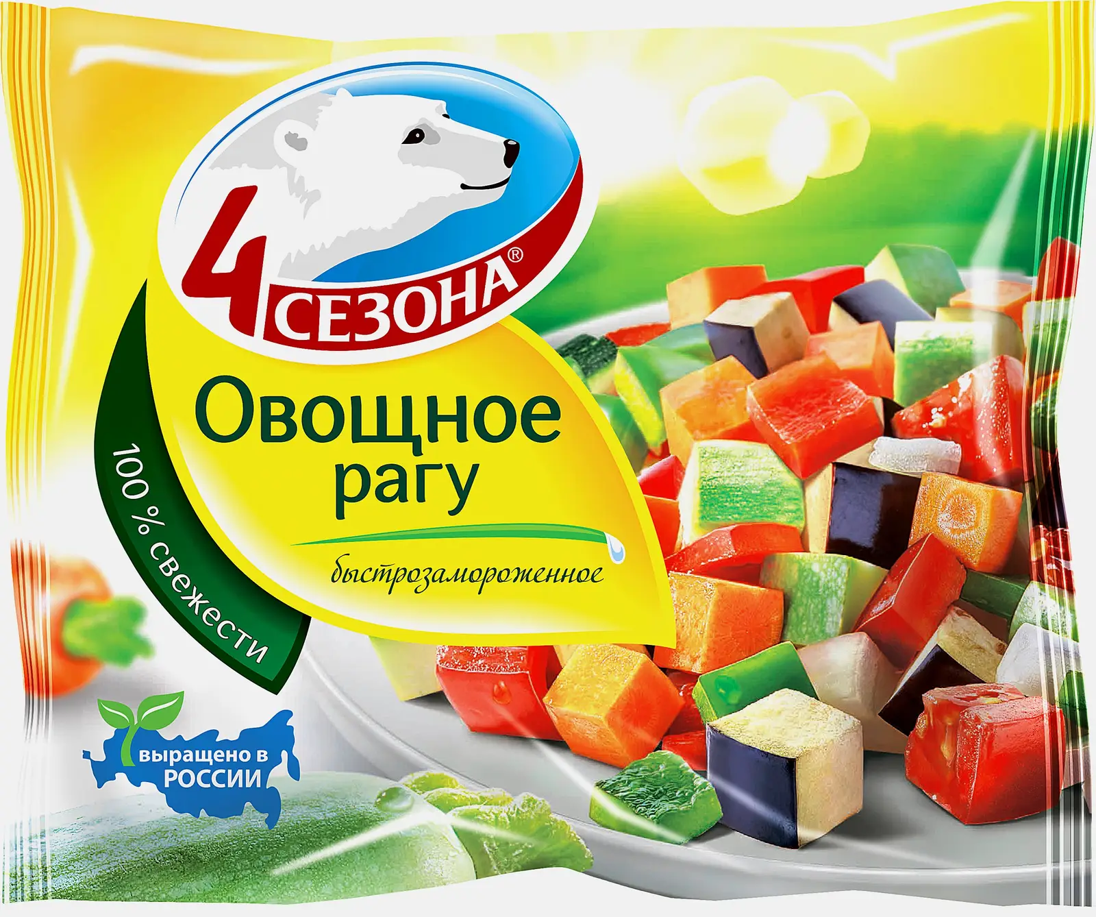 Изображение товара Смесь овощная 4 Сезона Рагу быстрозамороженная 400г