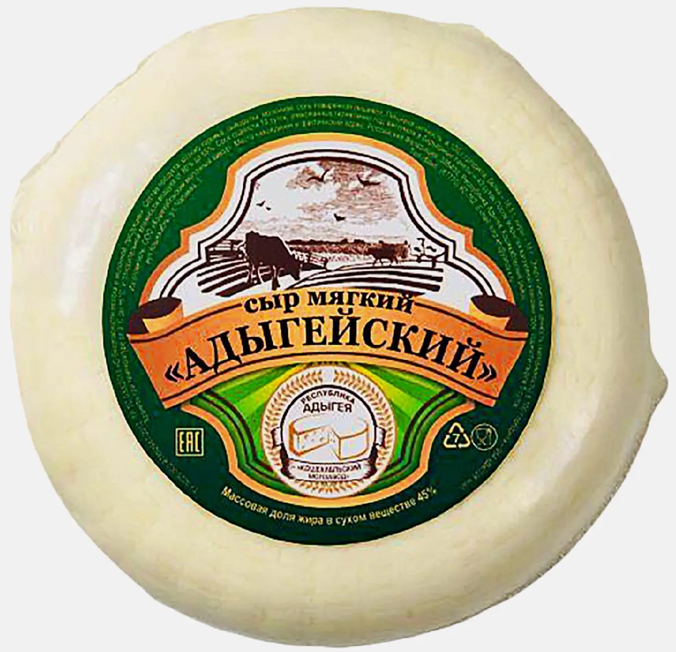 Сыр Кошехабльский МЗ Адыгейский 45% весовой - фото 2