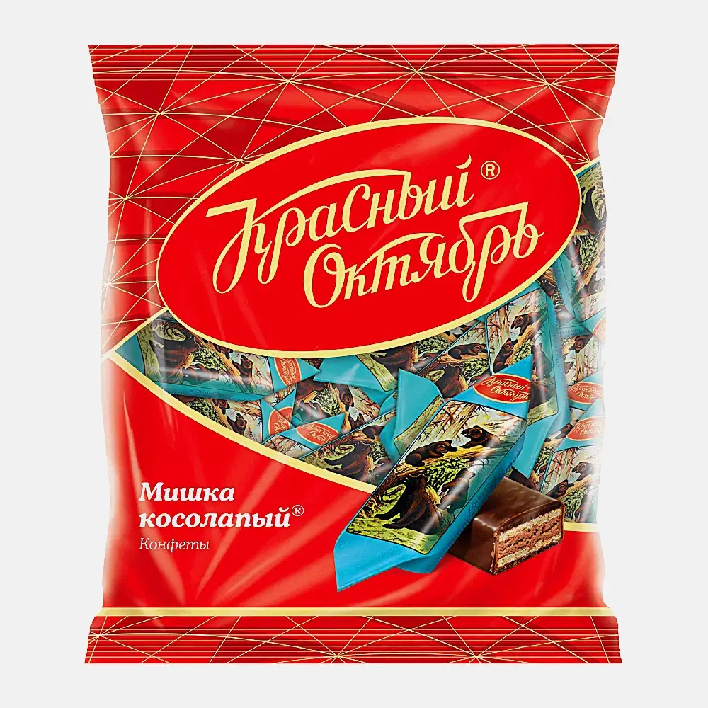 Изображение товара Конфеты вафельные Мишка косолапый 200г Красный Октябрь
