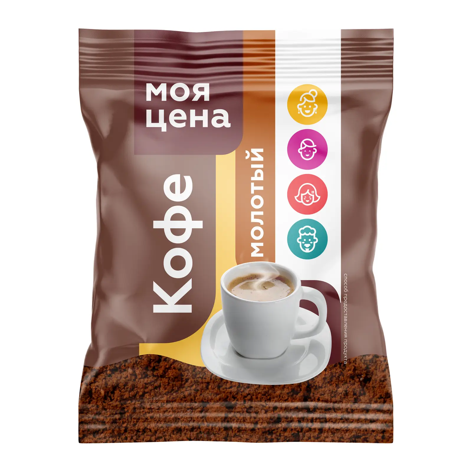 Изображение товара Кофе молотый Моя цена натуральный 100г