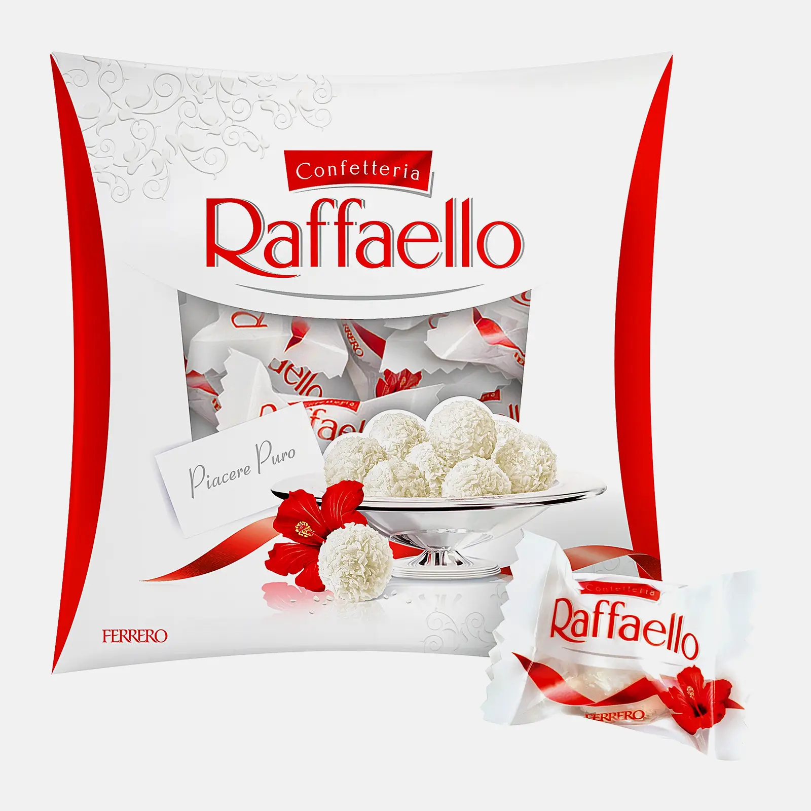 Конфеты с цельным миндальным орехом в кокосовой обсыпке Raffaello 240г