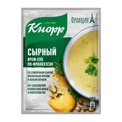 Изображение товара Крем-суп Кнорр Сырный по-французски 48г