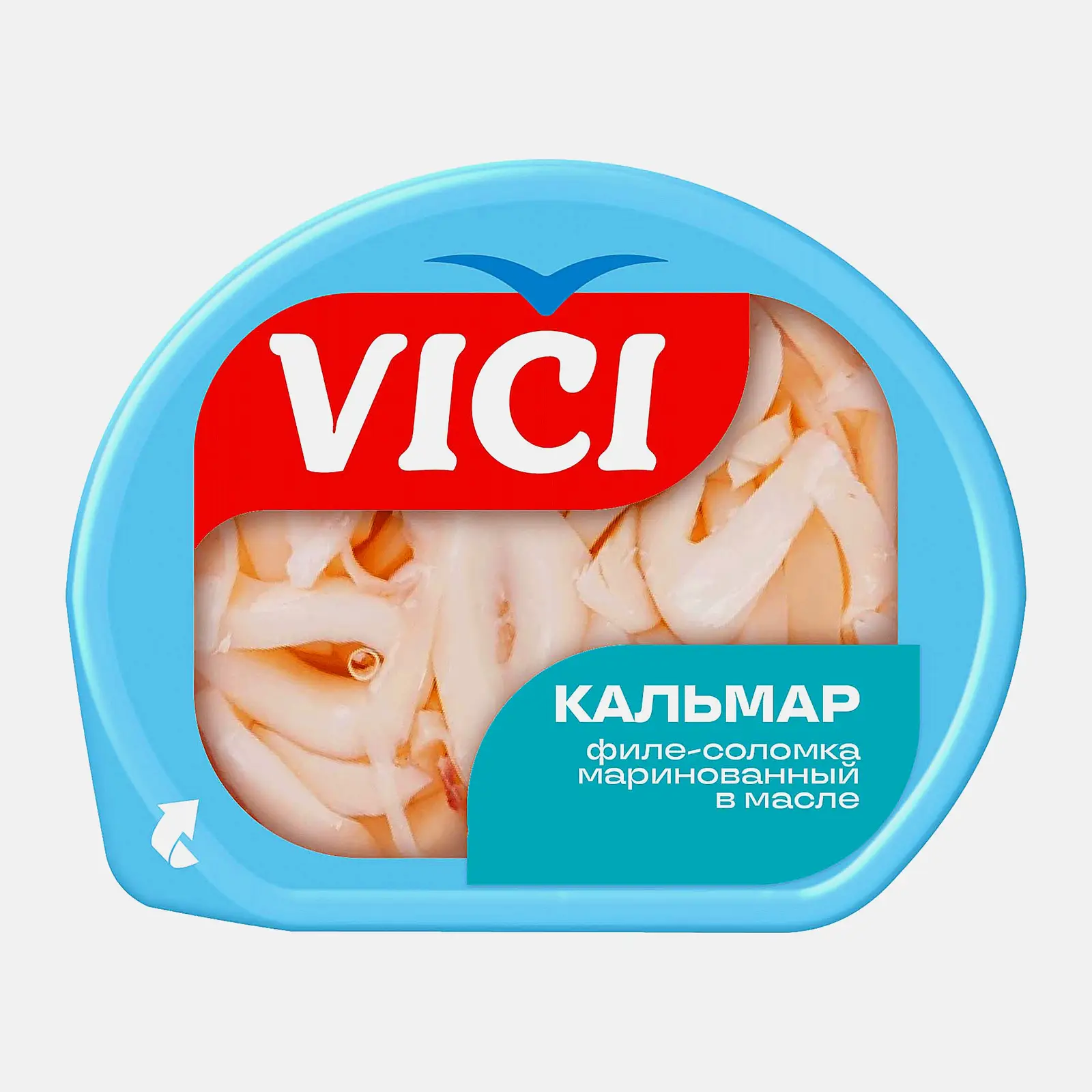 Изображение товара Кальмар Vici в масле маринованный с пряностями 200г