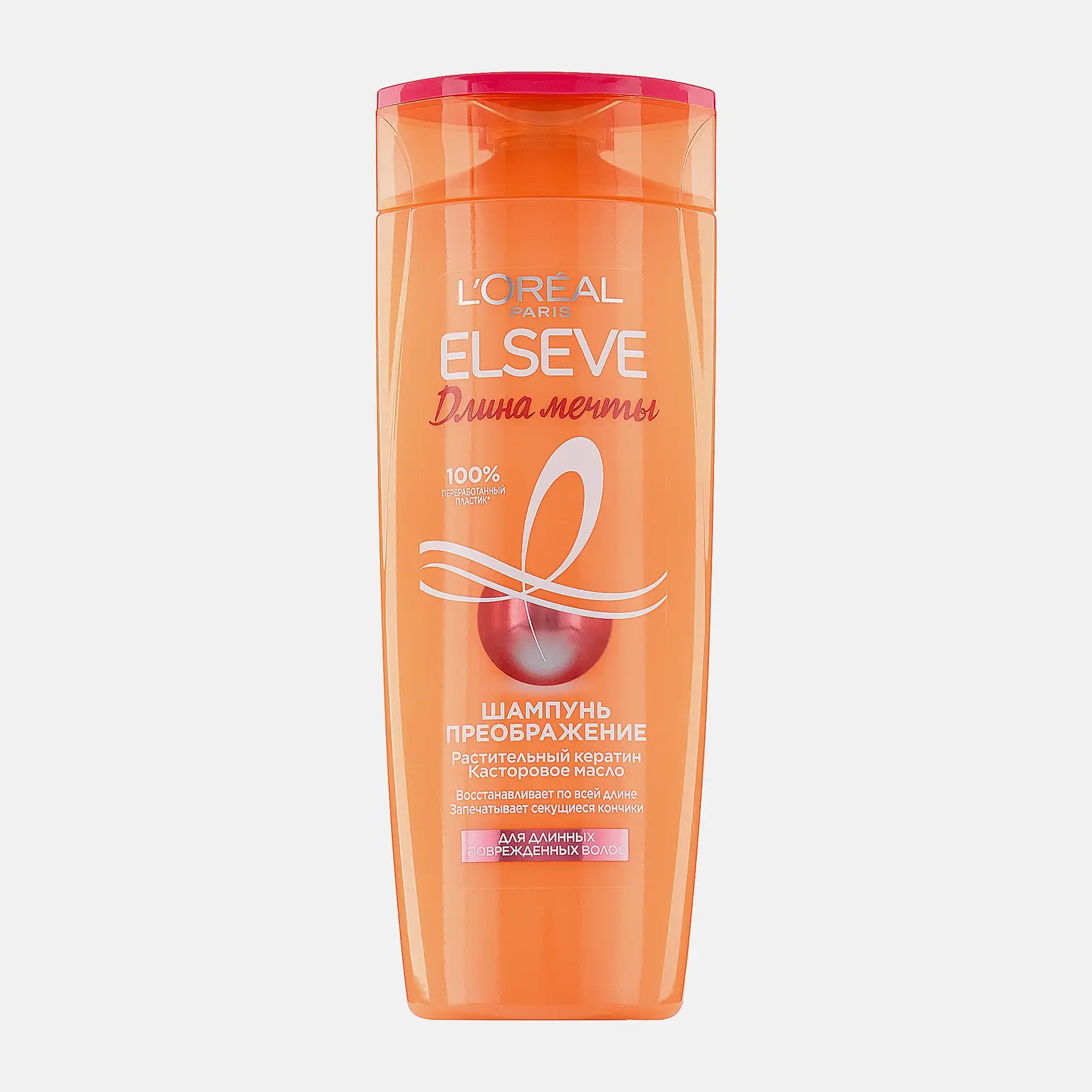 Шампунь L’Oréal Paris Elseve Преображение Длина мечты с кератином для длинных поврежденных волос 400мл
