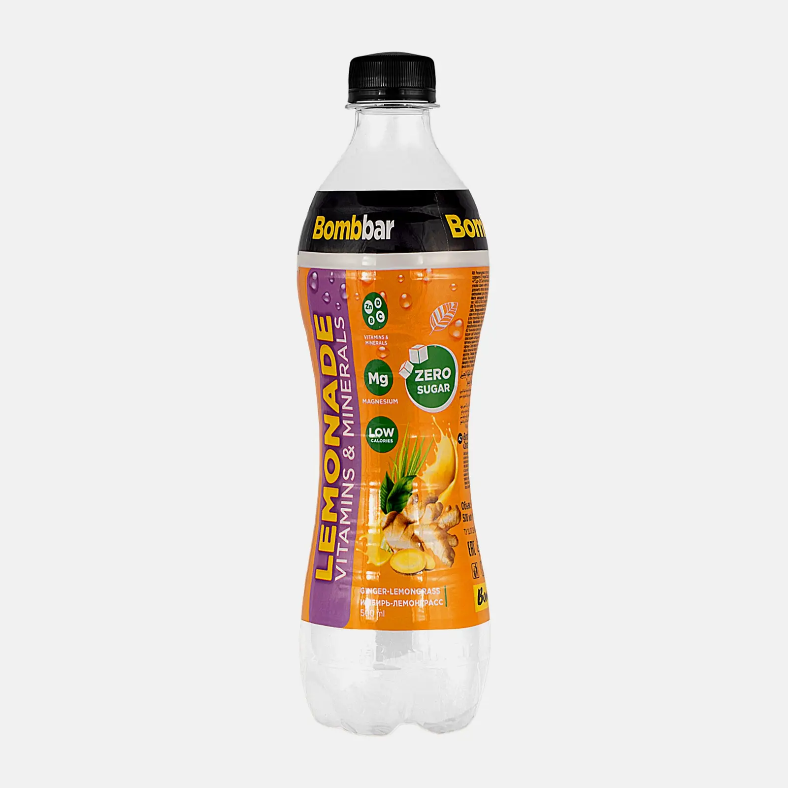Изображение товара Напиток Bombbar Лимонад имбирь и лемонграсс безалкогольный 500мл