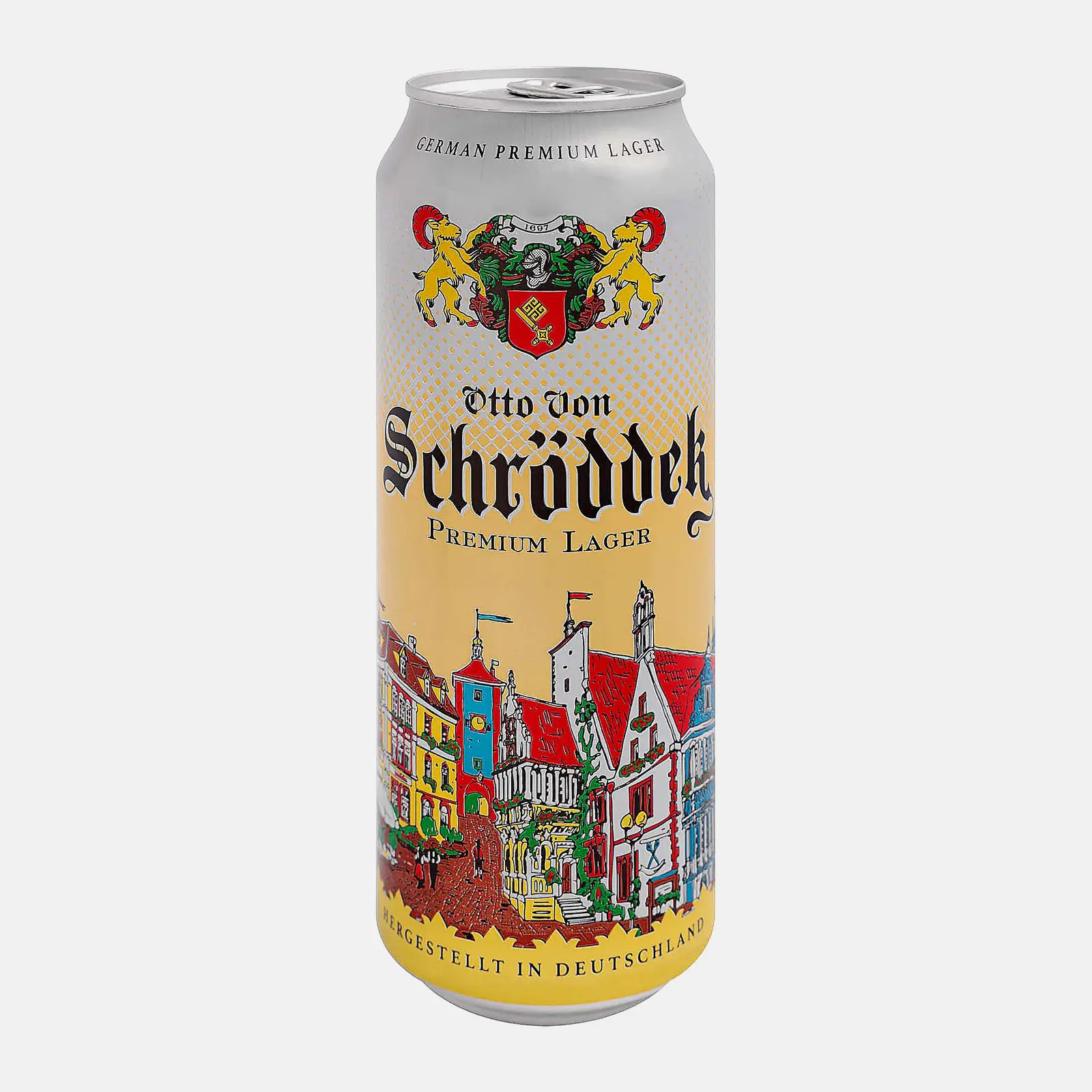 Изображение товара Пиво Otto von Schrödder светлое фильтрованное 4.9% 500мл