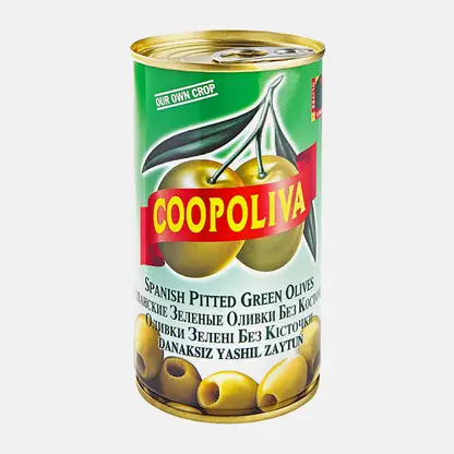 Оливки Coopolive зеленые без косточки 350г