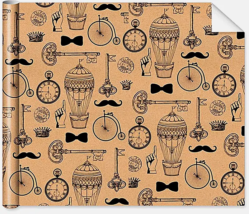 Упаковочная бумага Арт дизайн глянцевая 70*100см