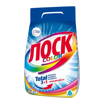 Изображение товара Стиральный порошок Лоск Колор для цветного белья автомат 2.7кг