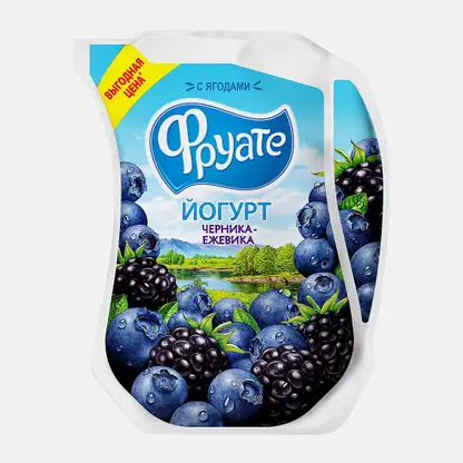 Йогурт питьевой Фруате Черника Ежевика 1.5% 950мл